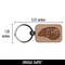 Mussel Bivalve Shellfish Seafood Shell Engraved Wood Rectangle Keychain Tag Charm